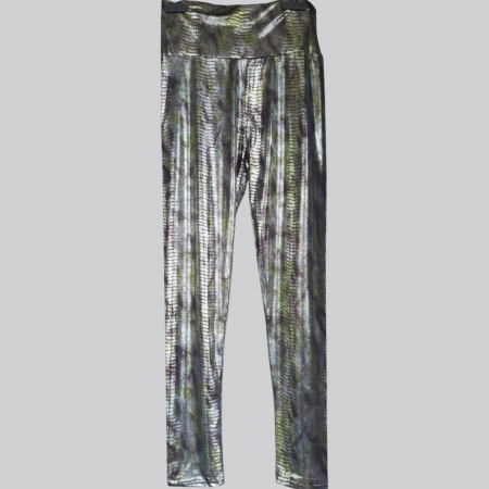 Pantaloni - Colanti cu imprimeu imitatie sarpe