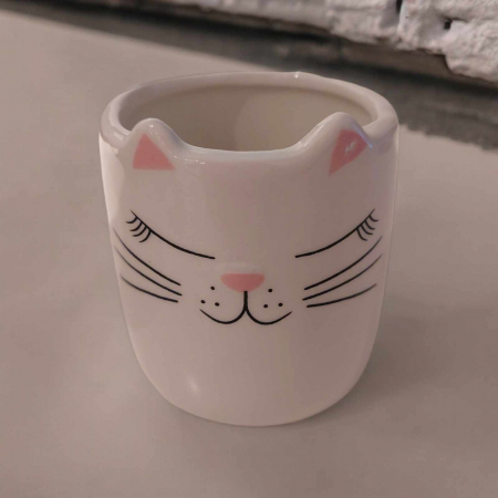 Cani /Cescute pisica/ Seturi - cana din  ceramica cu desen pisica fara toarta