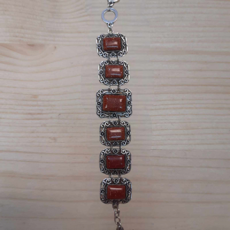 Bratari - piatra din gablont cu pietre sclipici