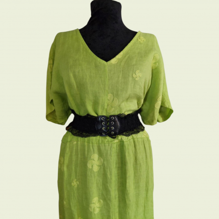 Rochie din In Croi Larg cu Insertii Macrame [2]