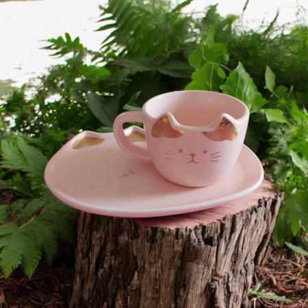 Cani /Cescute pisica/ Seturi - set-din-ceramica-de-culoare-roz-cu-model-pisica