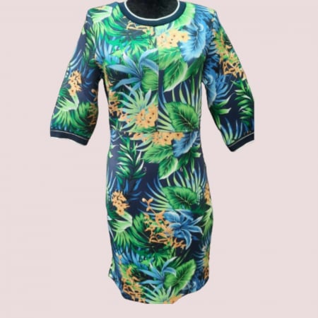 Rochii poliester & rochii satin - rochie cu imprimeu colorat din neopren