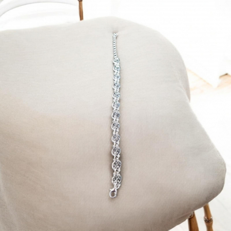 Bratari - bratara-din-metal-gablont-cu-pietre-cu-marcasite