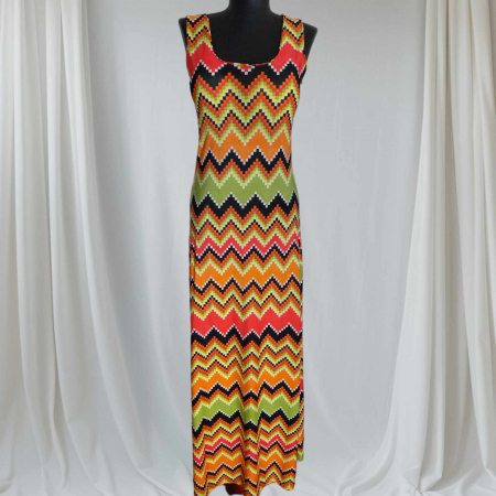 Promotii sezon cald - rochie-de-vara-din-lycra-cu-imprimeu-colorat
