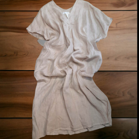 Rochie de vara croi larg si maneca scurta din in [2]