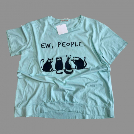 Bluza bumbac - Bluza din bumbac si desene pisici