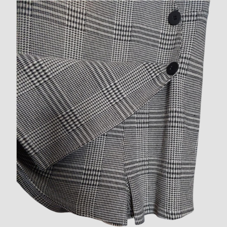 Rochie mini tip pantaloni pe interior cu maneca trei sferturi [2]