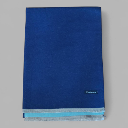 Esarfe/Saluri - Esarfa eleganta din casmir in doua nuante de albastru