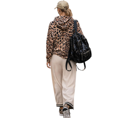 Hanorac dama cu imprimeu animal print croi lejer [1]