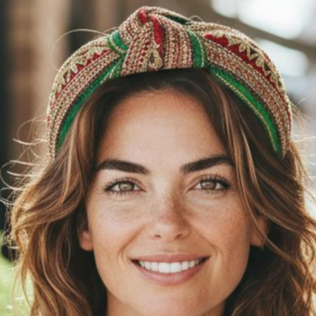 Bentite - Bentita pe suport dur si material textil cu fir lame tip turban