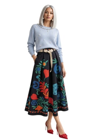 Bluze tricot - bluza-bleumarin-tricotata-cu-perle-si-stasuri-pe-fata