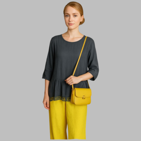 Bluze matase - Bluza Croi Larg din Matase si Vascoza cu Banda din Dantela
