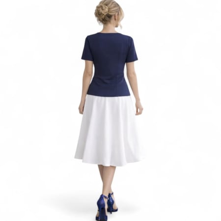 Bluza de Vara Office cu Accesoriu Metalic [2]