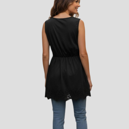 Bluza din bumbac cu broderie pe piept [2]