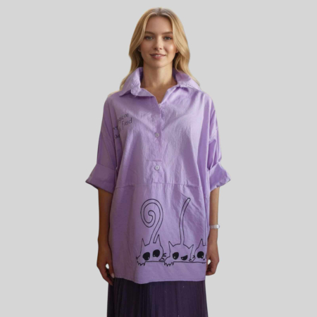 Bluza-din-Bumbac-cu-Desene-Trei-Pisici-Negre [5]