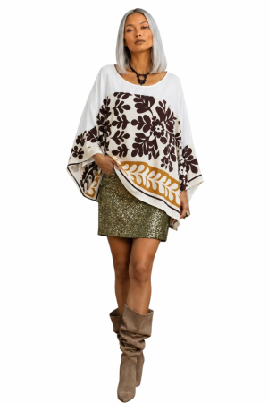 Imbracaminte - Bluza din vascoza tip fluture cu imprimeu floral