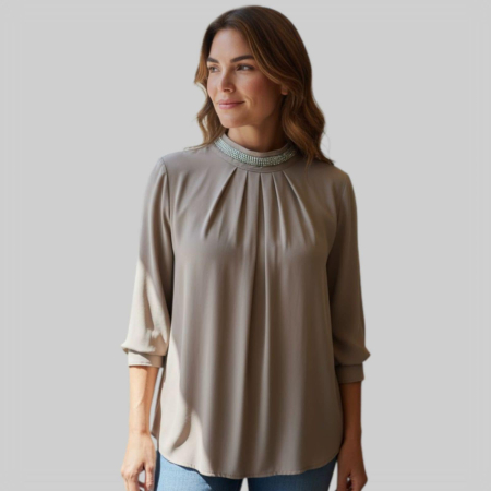 Bluza Voal cu Pietre Argintii [1]