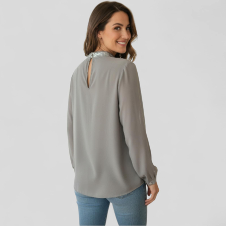 Bluza Voal cu Pietre Argintii [2]