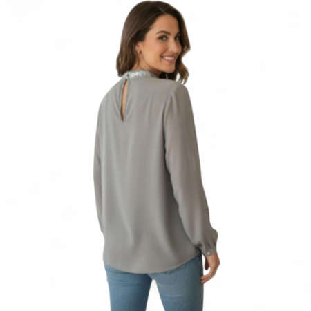 Bluza Voal cu Pietre Argintii [2]