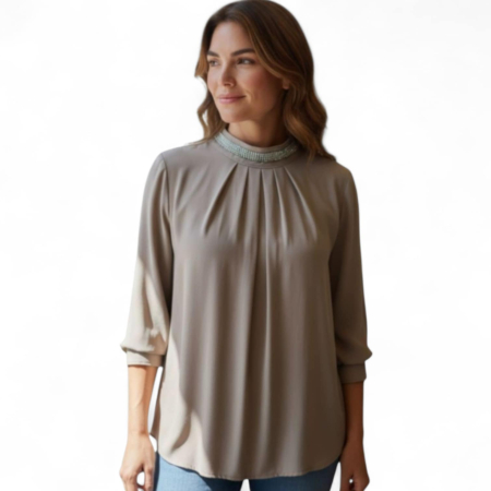 Bluza Voal cu Pietre Argintii [3]