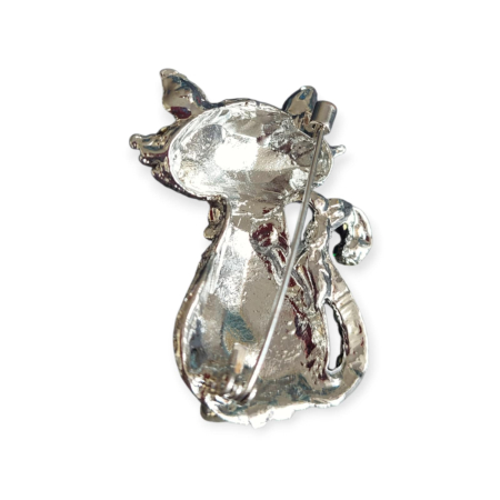 brosa in forma de pisica din zamac [1]