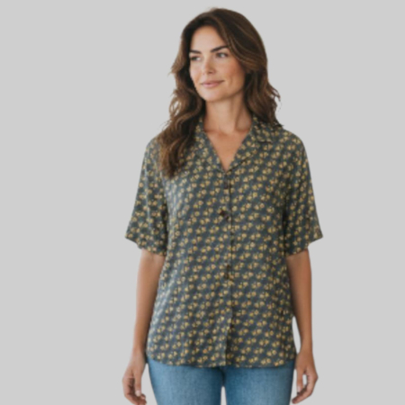 Camasi bumbac & vascoza - Camasa de Varadun Bumbac cu Fori de Musetel