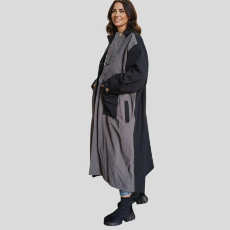 Cardigan pentru Primavara Toamna in Doua Culori cu Buzunare [3]