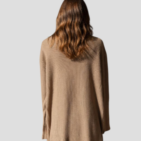 cardigan-tricotat-maro-cu-buzunare-din-blana-ecologica [1]