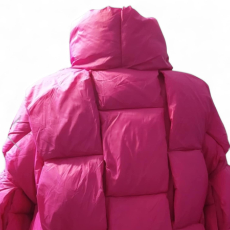 Geaca Matlasata Tip Pufoaica cu Aspect Usor Sifonat si Parti Dreptunghiulare Prin Cusatura [1]