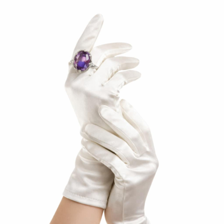 Manusi - manusi din satin trei sferturi