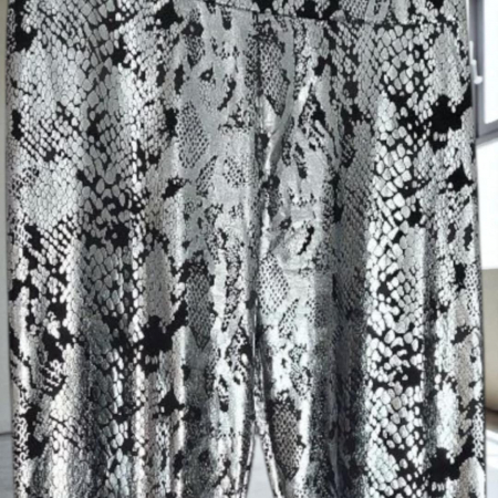 Pantaloni Tip Colanti cu Imprimeu Imitatie Sarpe [3]