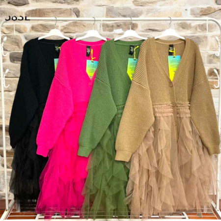 Pulovere - pulover-spectaculos-tip-cardigan-cu-tulle-pentru-iarna