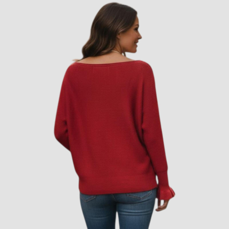 pulover-tip-fluture-cu-decolteu-barcuta-si-maneca-cu-volan [1]