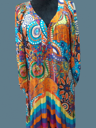 rochie ampla din vascoza colorata [2]