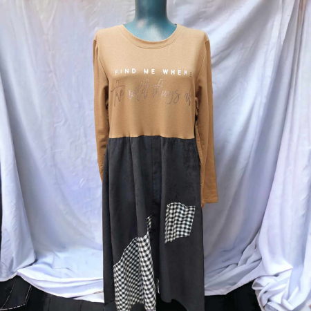 Promotii sezon rece - Rochie bumbac si reiat