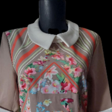 rochie colorata cu guleras [3]