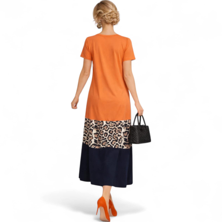 Rochie Croi A cu Banda Animal Print pe Sold [3]
