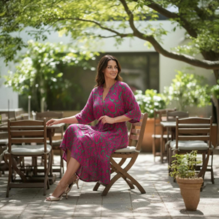 Rochie Croi Larg din Vascoza cu Volane [1]