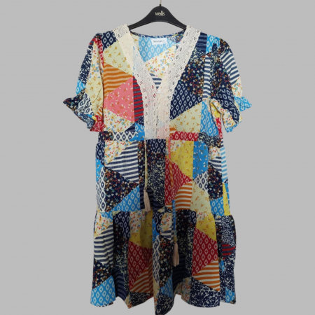 Rochie de Vara Imprimeu Petice [2]