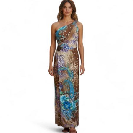 rochie-de-vara-lunga-din-lycra-cu-banda-paiete-in-talie [2]