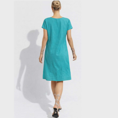 Rochie din bumbac cu broderie pe partea din fata [2]