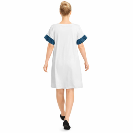 rochie din bumbac cu imprimeu fata [3]