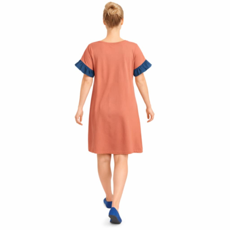 rochie din bumbac cu imprimeu fata [1]