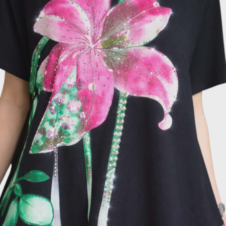 Rochie din Bumbac pentru Vara cu Imprimeu si Strasuri [1]