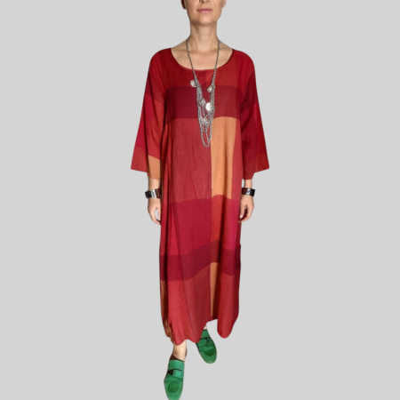 Rochii lycra & poliester & voal - Rochie Lunga Croi A in Carouri