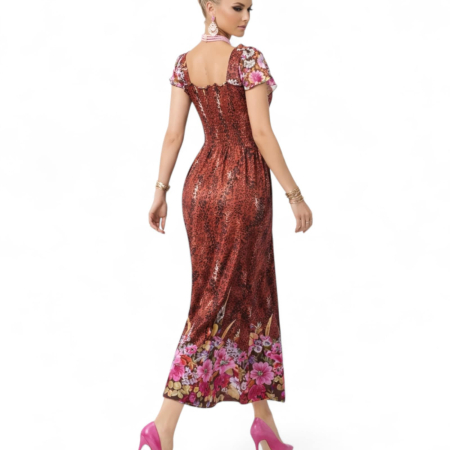 Rochie Lunga din Lycra cu Placa Elastica la Bust [1]