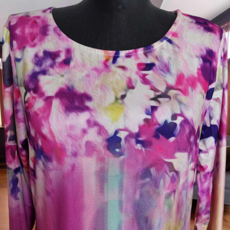 rochie lunga primavara vara cu imprimeu floral in degrade [2]