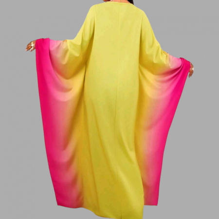 Rochie Lunga Tip Poncho in Degrade [3]