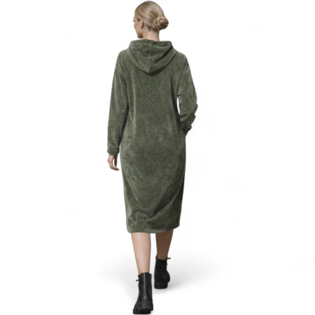 Rochie mov asimetrica   din vascoza tip hanorac pentru marime mare [1]