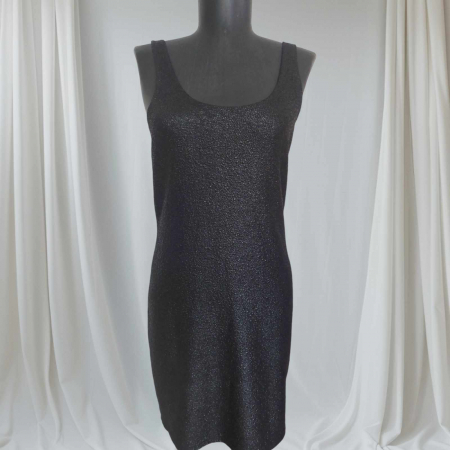 Rochii lycra & poliester & voal - rochie-mulata-mini-neagra-cu-bretele